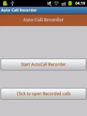 FREE Auto Call Recorder android App screenshot 1